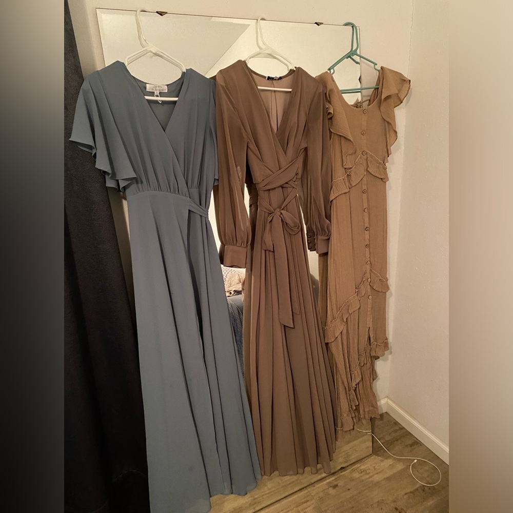 NEW Baltic Born Lydia maxi faux wrap chiffon dress Size M